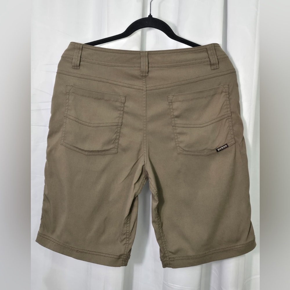Prana Tan Stretch Bermuda Shorts - Picture 2 of 5